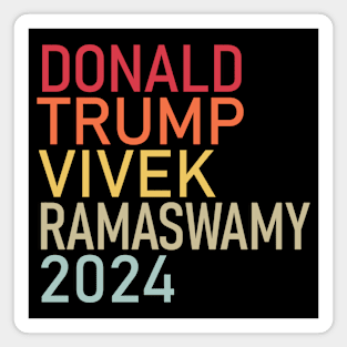 DONALD TRUMP VIVEK RAMASWAMY 2024 Magnet